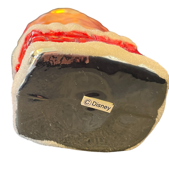 VTG DISNEY Mickey Mouse Blown Glass RARE Christmas Ornament SANTAS BEST 1997 - Picture 6 of 9